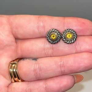 Authentic David Yurman Peridot earrings